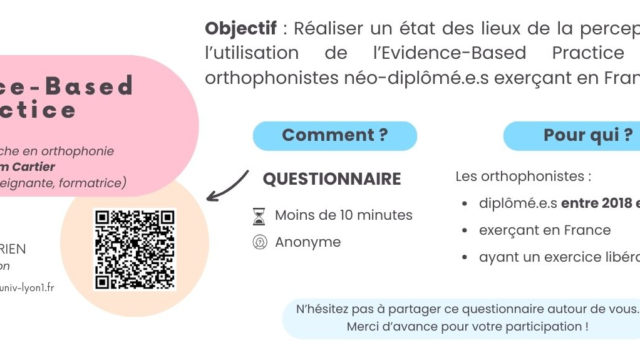 Questionnaire mémoire orthophonie – Evidence-Based Practice